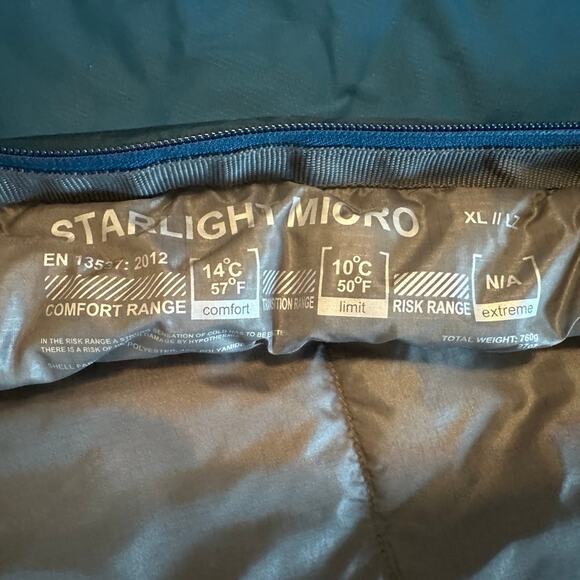 Mountain equipment starlight micro sleeping bag xl - Picture 5 of 7
